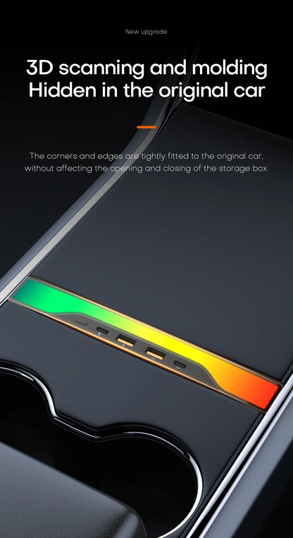 Tesla Model 3/Y RGB USB Hub